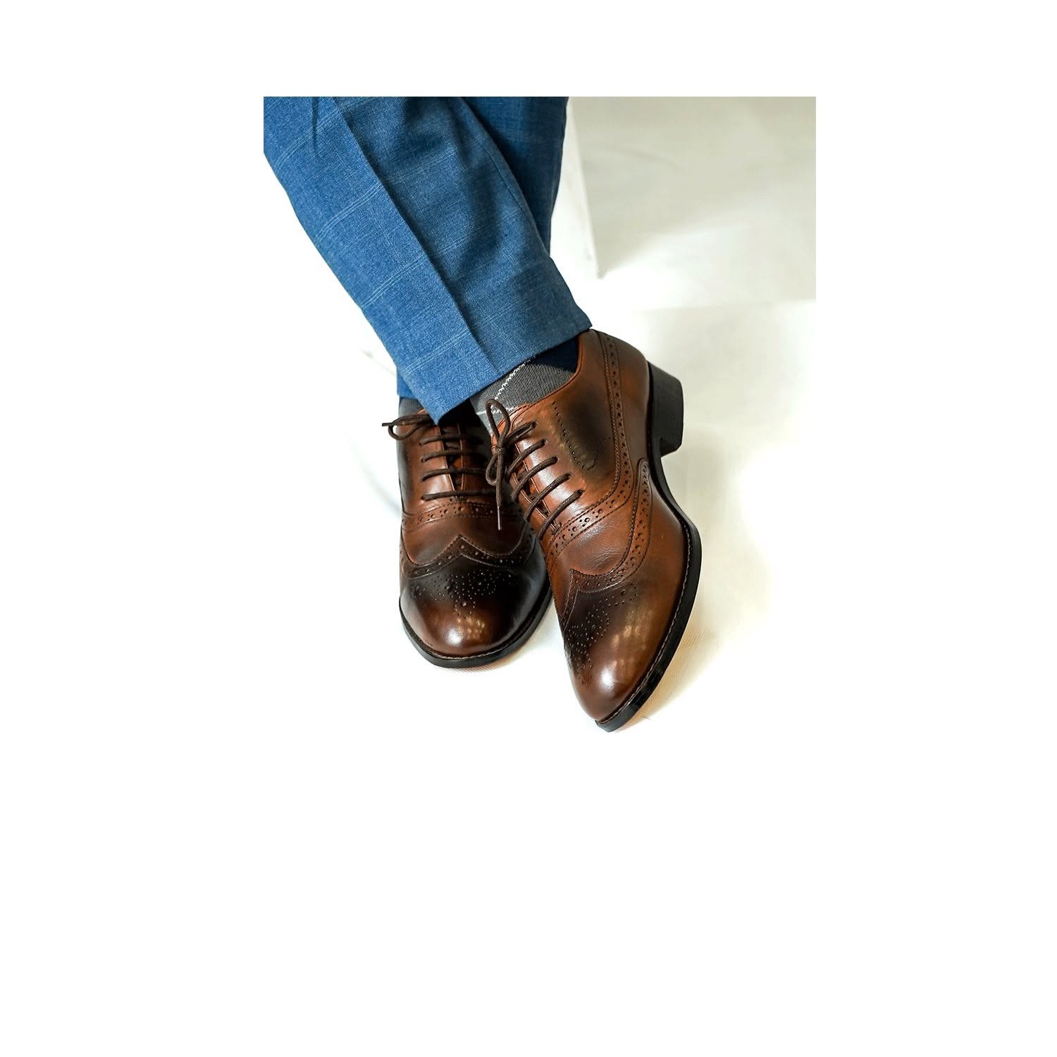 Black Woven Leather Penny Loafer view